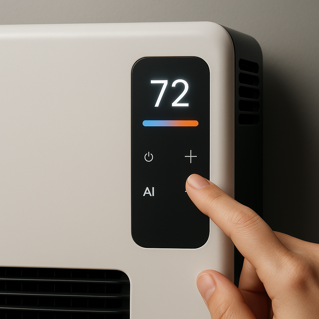 Set temperature on smart heater